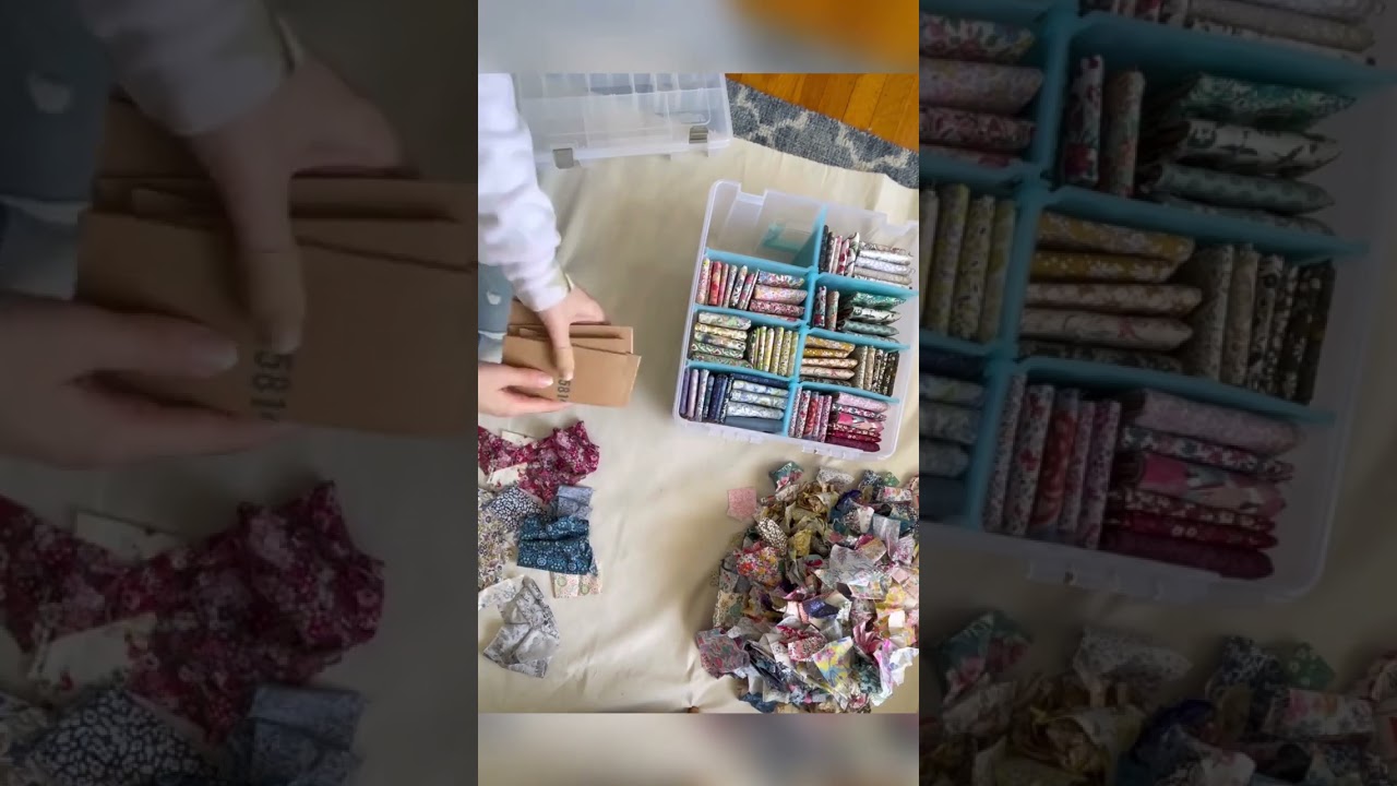 Creative Scrap Storage Ideas for your sewing room #Organize #Recycle #DIY