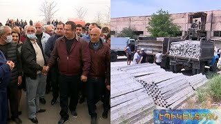 Գ.Ծառուկյանի աջակցությամբ խաղողագործներն ապահովվել են բետոնե հենասյուներով