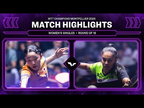 Miwa Harimoto Prithika Pavade | WS R16 | #WTTMontpellier 2025 