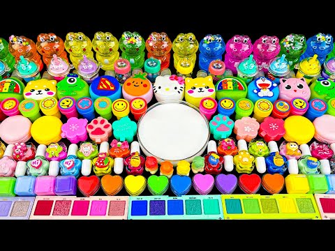 Mixing All My Slime Smoothie | Making Glossy Slime ASMR | Satisfying Slime Videos