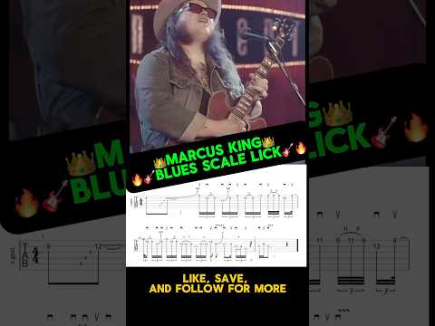 Marcus King Blues Scale Lick 🎸🔥