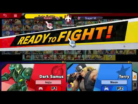 Konari (Samus, Dark Samus) vs Super M (Terry) - Winners Round 4 - LA Nexus II