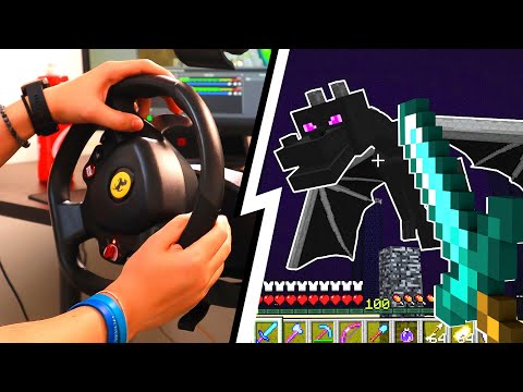 FINISCO MINECRAFT CON UN VOLANTE DA CORSA - MINECRAFT ITA