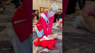 Empowering the next generation of leaders with life-saving skills! ❤️ #MissAmericaGoesRed
