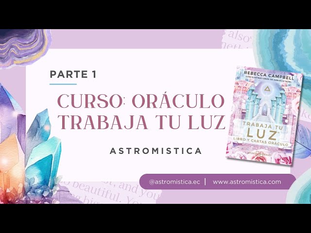 Vídeo relacionado con Trabaja tu luz : Libro y cartas oráculo (ADIVINACION-TAROT-JUEGOS)