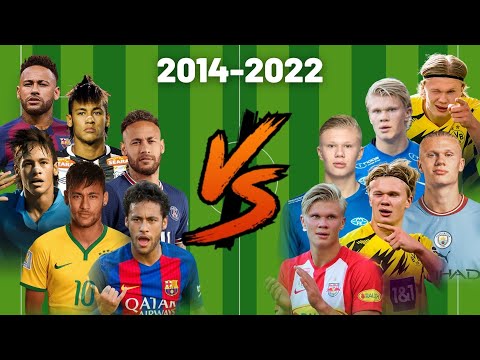 Neymar vs Haaland💪(2014-2022)