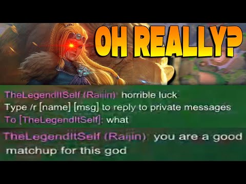 HE SAID ARTIO LOSES THIS MATCHUP SO I WENT TRYHARD MODE - Masters Ranked Duel - SMITE