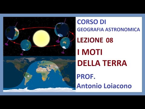CORSO DI GEOGRAFIA ASTRONOMICA - I° Liceo - Lezione 08 - I moti della Terra