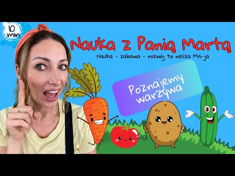 Nauka warzyw dla dzieci | Podział wyrazów na sylaby | Rozpoznawanie | Wymowa | Pisownia |