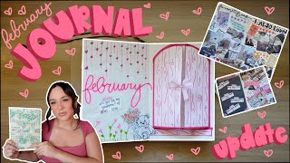 february reading journaL set up 🎀 & filling out my January spreads!! 💕