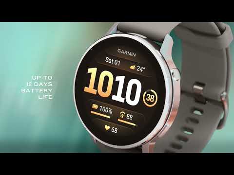 Смарт-часы Garmin Venu 4 41mm Slate with Black Silicone Band (010-03013-02)