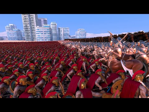 10.000 Spartan VS. Giant Minotaur + Centaur - UEBS