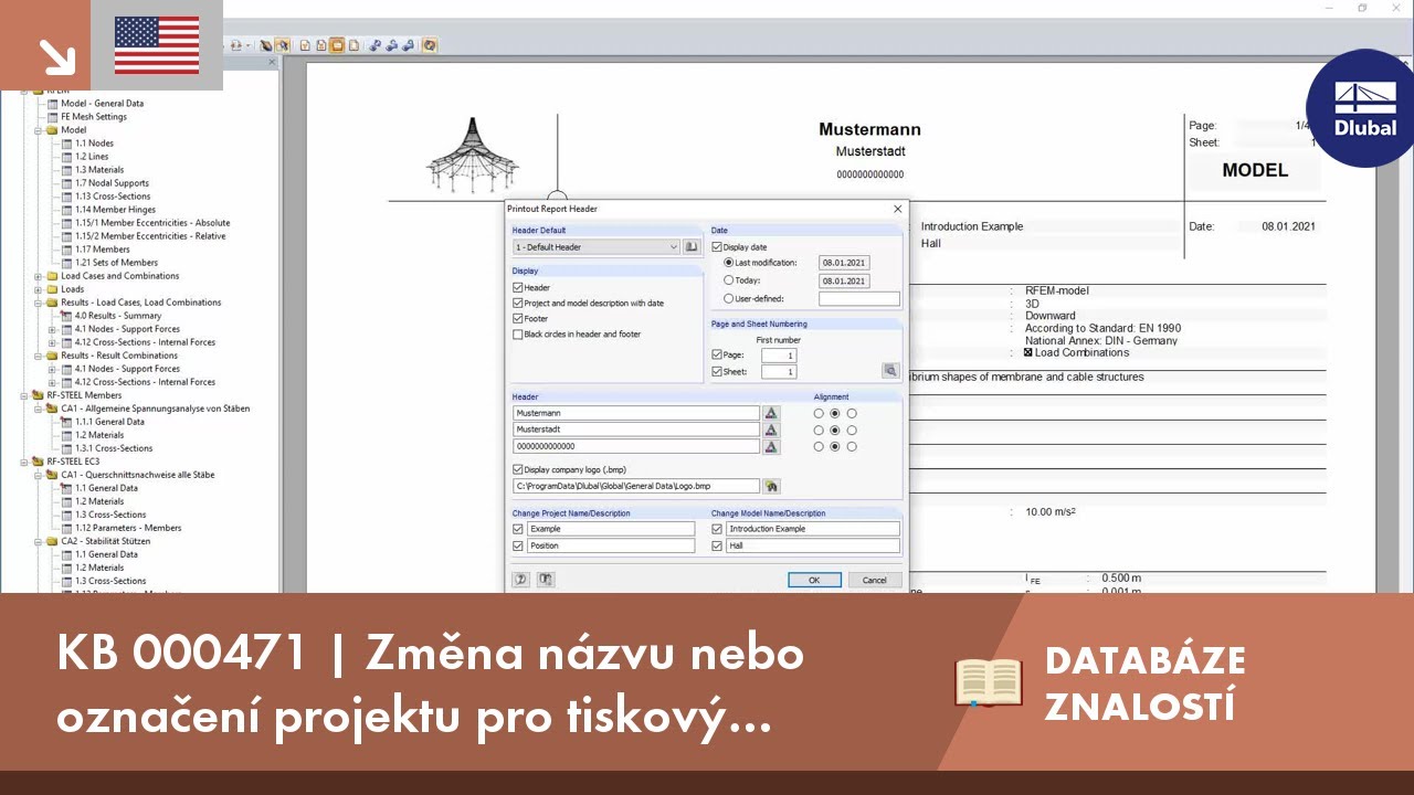 KB 000471 | Změna názvu nebo označení projektu pro tiskový protokol