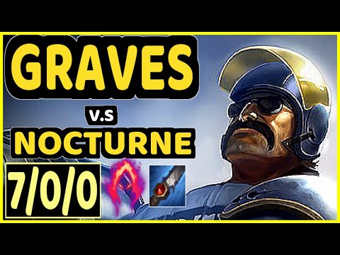 DARDOCH (GRAVES) vs NOCTURNE - 7/0/0 KDA JUNGLE CHALLENGER GAMEPLAY - NA