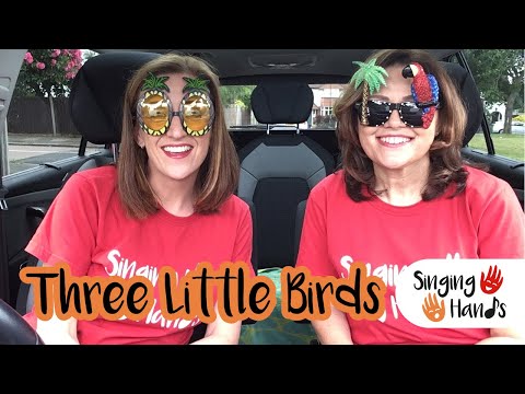 Makaton CarPark Karaoke - THREE LITTLE BIRDS - Singing Hands