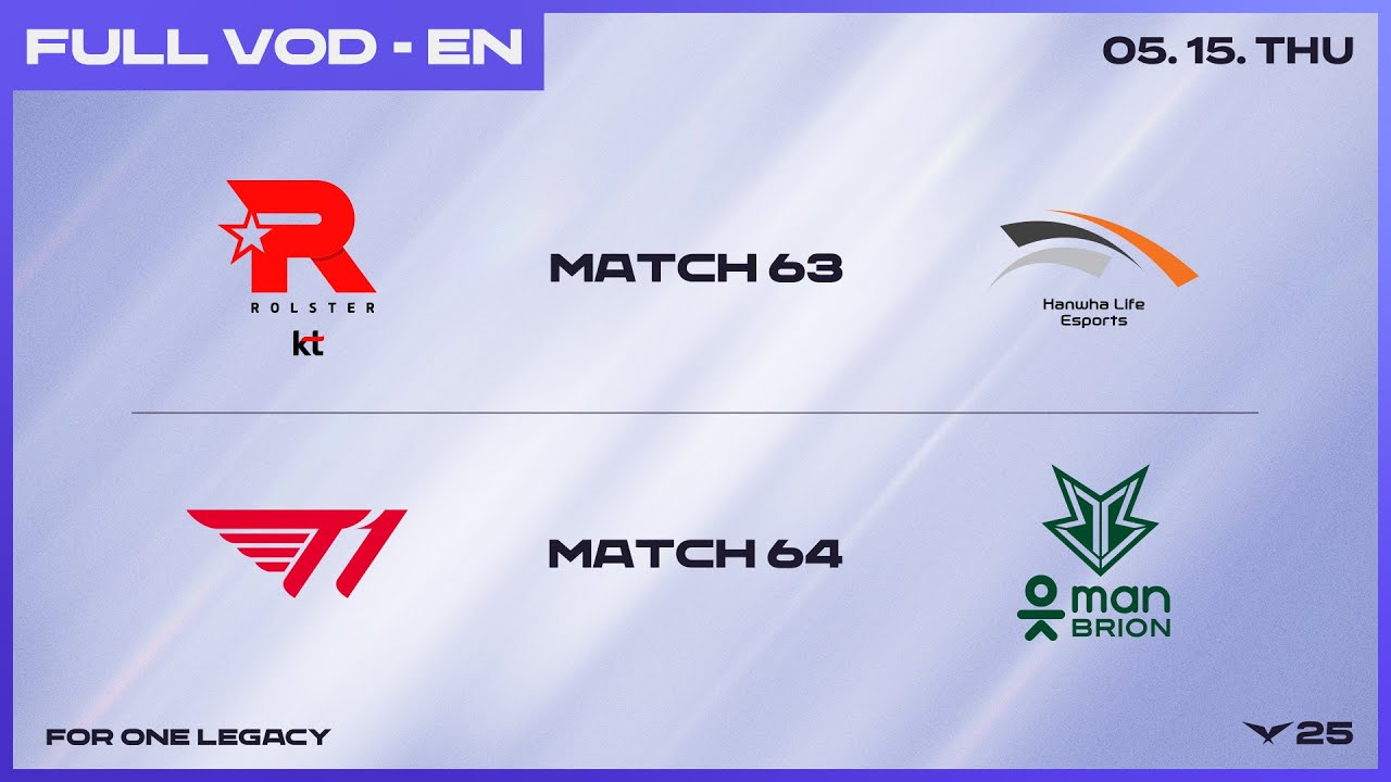 KT vs HLE - T1 vs BRO | 2025 LCK