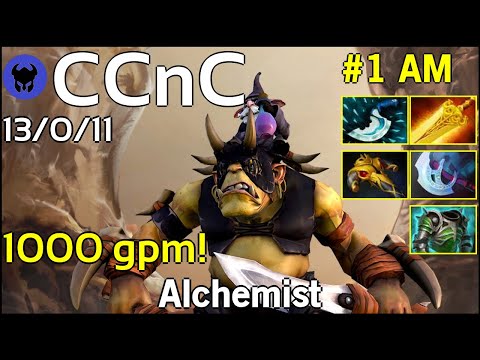 1000 gpm! CCnC [FWD] plays Alchemist!!! Dota 2 7.22