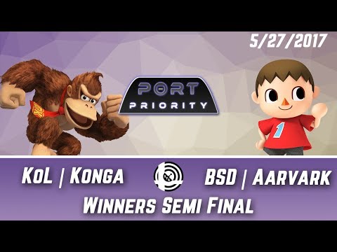Port Priority - KoL | Konga (Donkey Kong)  Vs. BSD | Aarvark (Villager) - Winners Semi Final