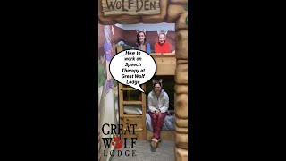 Things You Can do to Work on Speech Therapy While at Great Wolf Lodge.  Speech Activities for Kids