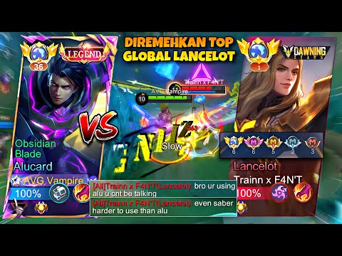 TOP GLOBAL LANCELOT NGATAIN ALUCARD MUDAH!? VAMPIRE BIKIN DIA PANIK 🔥 | MLBB
