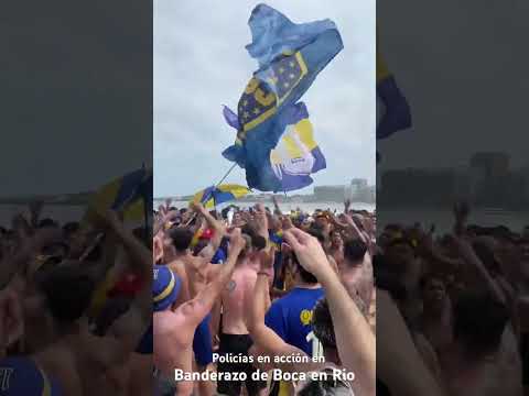 "Banderazo de BOCA en RÍO DE JANEIRO " Barra: La 12 • Club: Boca Juniors