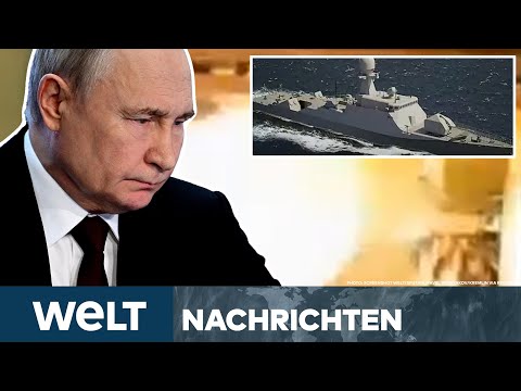 UKRAINE-KRIEG: Drama für Putin! Spektakulärer Coup von Spezialeinheit! Raketenschiff brennt I STREAM