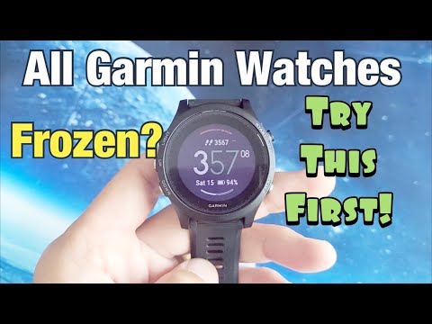 All Garmin Watches: Frozen Screen, Unresponsive, Can't Restart? FIXED!