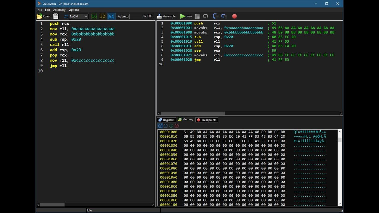 Injecting DLL with Shellcode