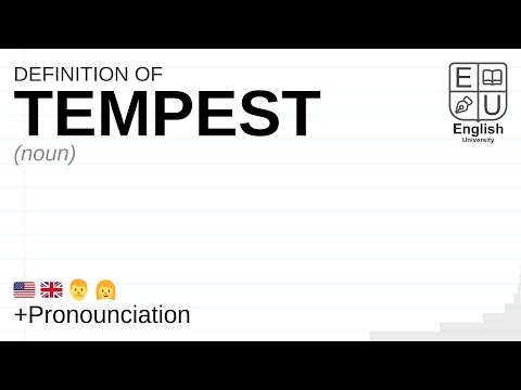 TEMPEST meaning, definition & pronunciation | What is TEMPEST? | How to say TEMPEST