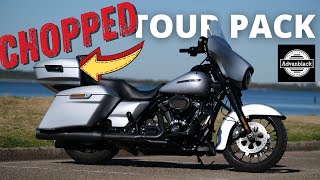 Best Harley Davidson Tour Pack Top Box | Advanblack Rushmore Chopped Tour Pack