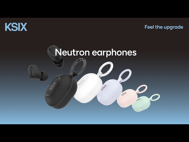 Auricolari Ksix Neutron True Wireless Bluetooth 5.4 per Musica e Chiamate IPX4 Lilla video