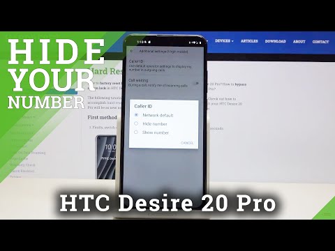 How to Make Number Private in HTC Desire 20 Pro – Hide Your Number