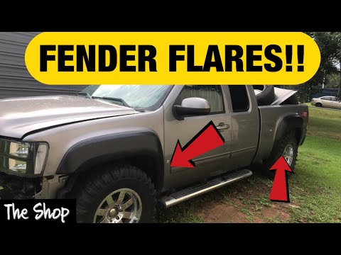 Installed Fender Flares!!! (2008 GMC Sierra 1500 z7 Salvage Rebuild Part 11)