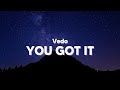 Vedo - You Got It (Clean - Lyrics)
