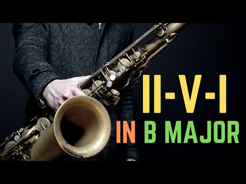 ii-V-I Swing Backing Track in B Major - Jazz Play Along