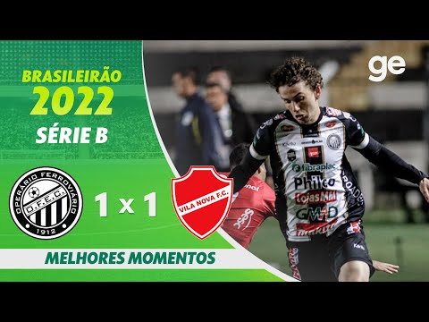 Gols e lances de Operário x Vila Nova-GO