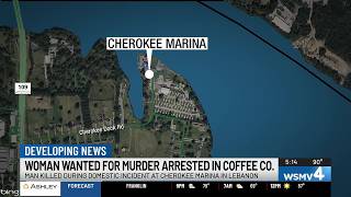 Woman arrested in Coffee County, charged in man’s death at Cherokee Marina in Lebanon