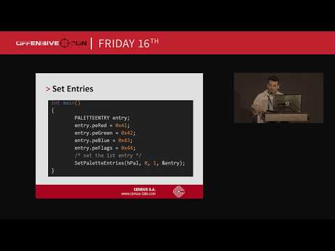 OffensiveCon18 - Nick Sampanis- Windows 10 RS2/RS3 GDI Data-Only Exploitation Tales