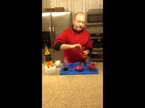 Divine Catering....Fresh Strawberry Vodka Fizz cocktail recipe how to