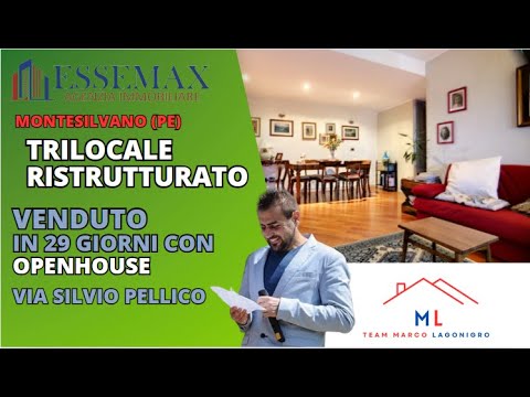 TRILOCALE VENDUTO IN 29 GIORNI A MONTESILVANO CENTRO PESCARA ABRUZZO