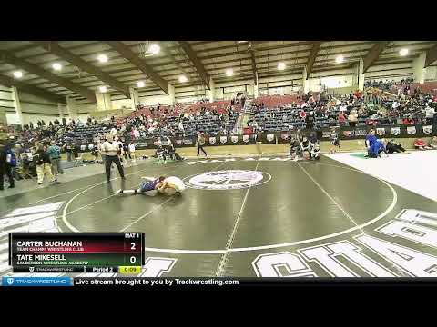 87 Lbs Cons. Round 3 - Tate Mikesell, Sanderson Wrestling Academy Vs Carter Buchanan, Team Champs