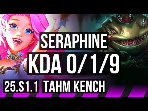 SERAPHINE & Jinx vs TAHM KENCH & Xerath (SUP) | 0/1/9 | NA Master | 25.S1.1