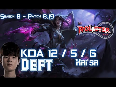 KT Deft KAI'SA vs JHIN ADC - Patch 8.19 KR Ranked