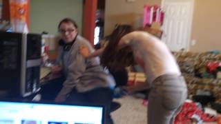 My sister is spanking the other!!!
