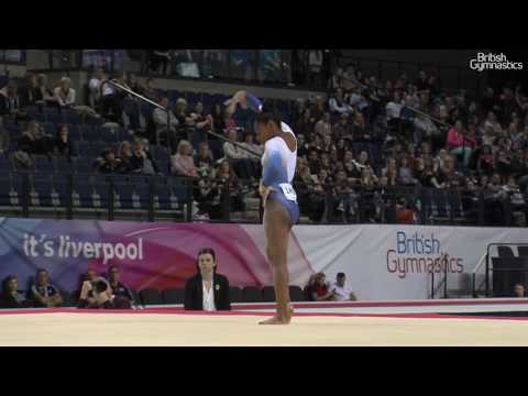 Taeja James Floor GOLD Women’s Junior Apparatus Final 2017 British Gymnastics Championships