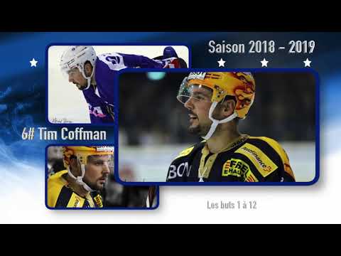 Tim Coffman attaquant No 6 du HC La Chaux-de-Fonds ces buts de 1 à 12 saison 2018 - 2019