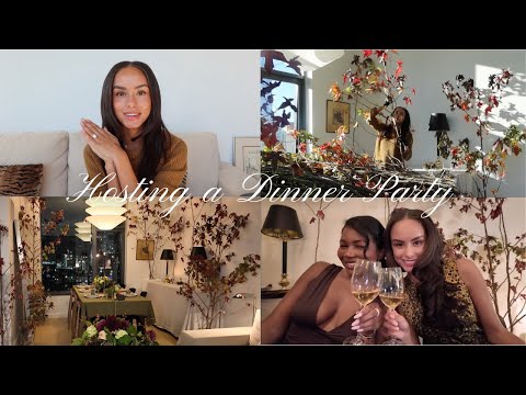 HOSTING VLOG | Hosting a Whimsical Fall Dinner Party