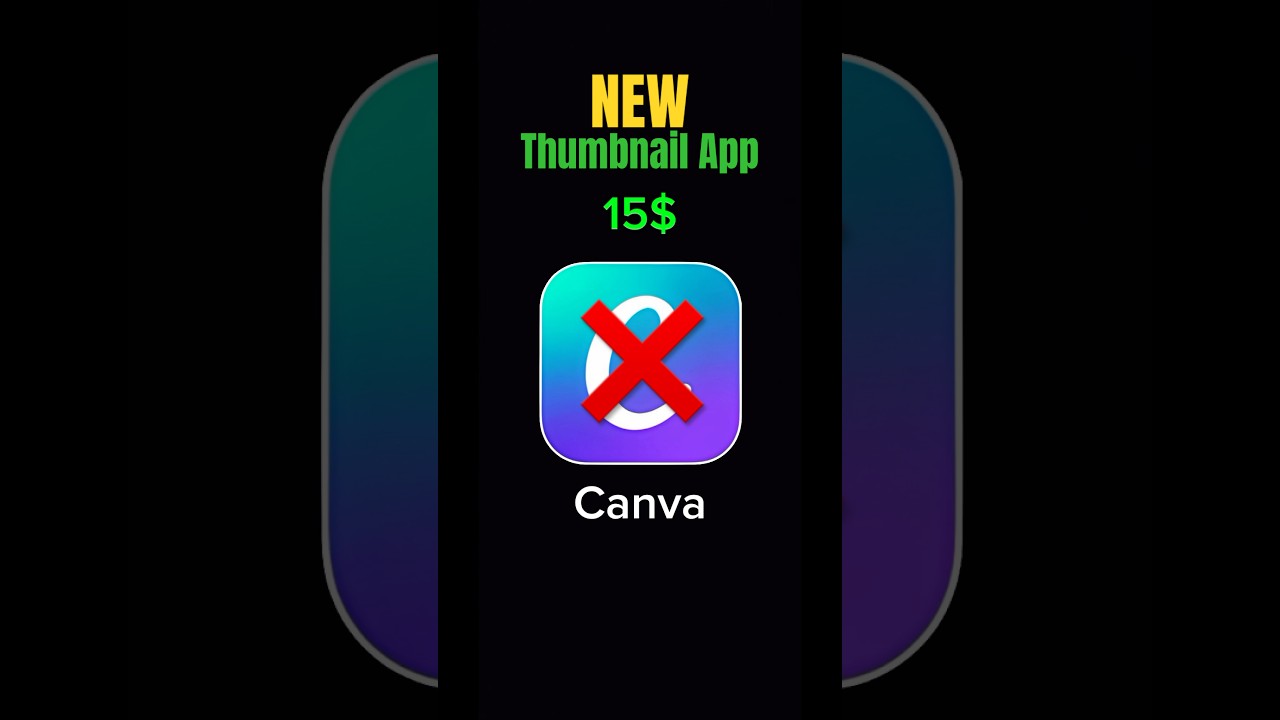 ❌Don’t use canva - Free thumbnails maker app 2025 #thumbnail