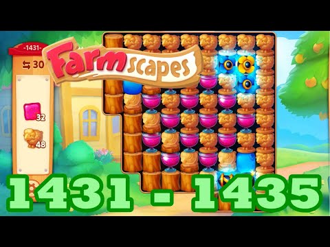 Farmscapes Level 1431 - 1435 HD Gameplay Walkthrough | 3 - match game | android | 1432 | 1433 | 1434