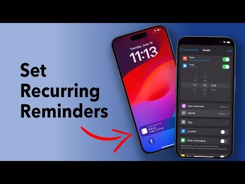 How to Set Recurring Reminders on your iPhone or iPad?